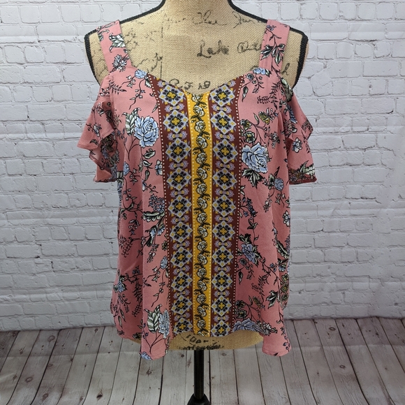 Dina Be Cold Shoulder Shirt Small - Picture 4 of 7